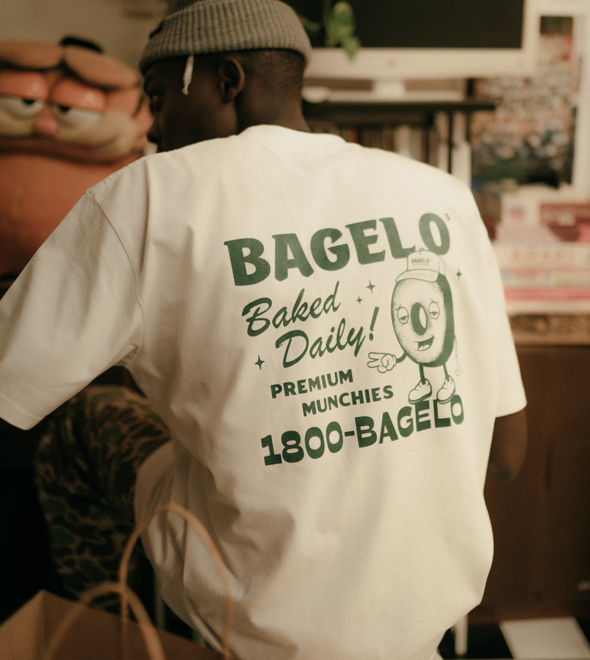 Bagel O's 420 Tee - White