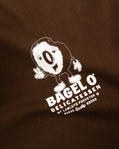 Bagel O's Short Sleeved Tee - Coffee