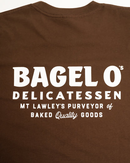 Bagel O's Short Sleeved Tee - Coffee