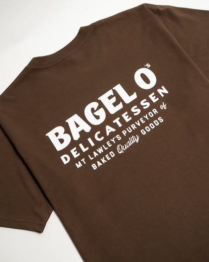 Bagel O's Short Sleeved Tee - Coffee