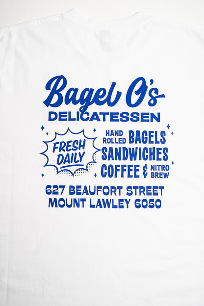 Bagel O's Short Sleeved Tee - White