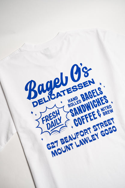 Bagel O's Short Sleeved Tee - White